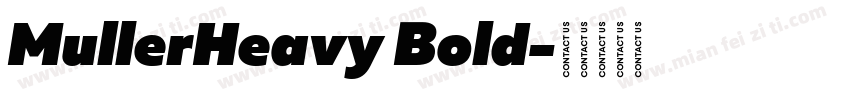 MullerHeavy Bold字体转换